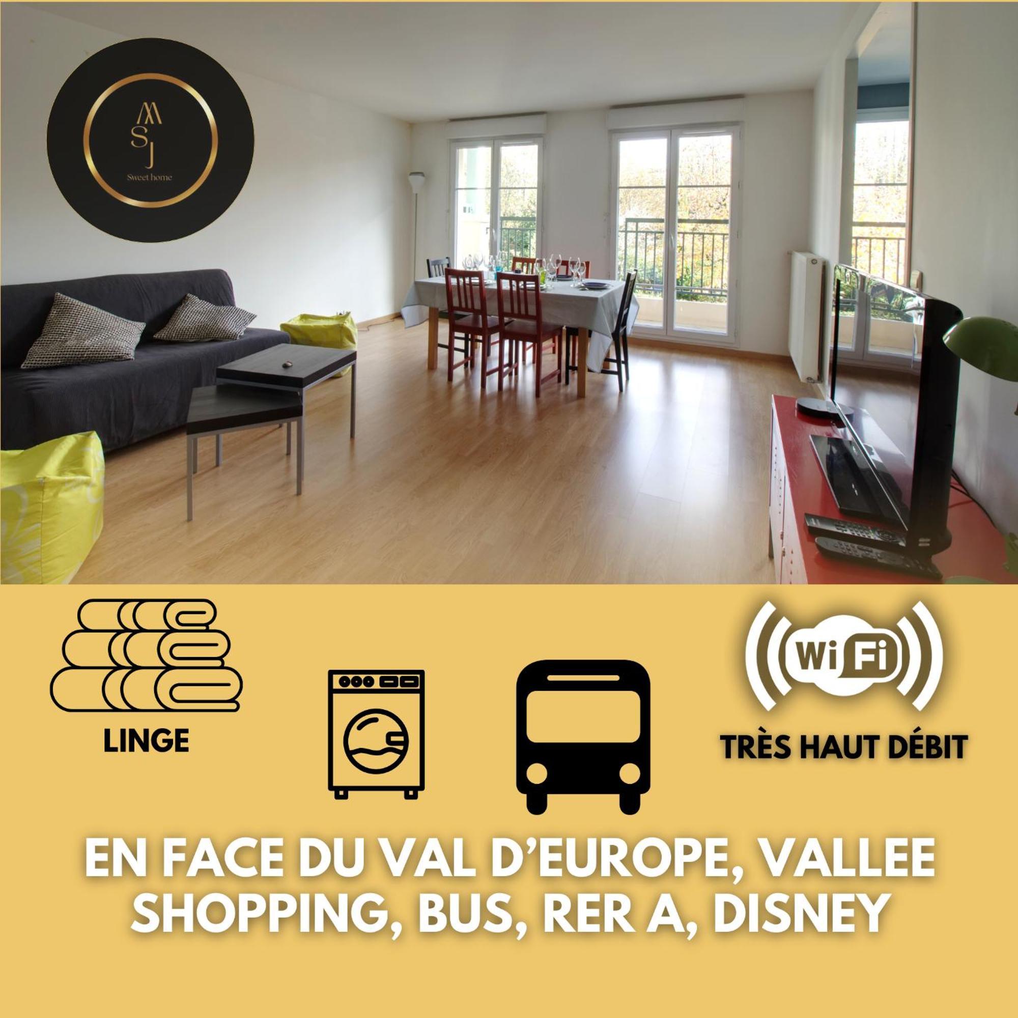 Cosy Appartement - Val D'Europe - Vallee Shopping - Disney 세리스 외부 사진
